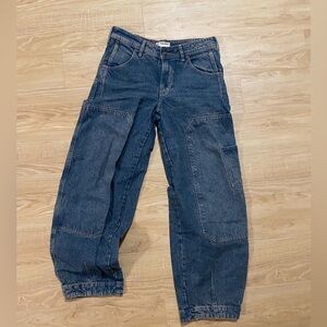 Free people/We The Free High Rise Loren Barrel Carpenter Jeans